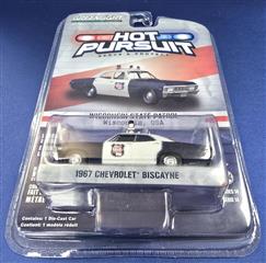 GREENLIGHT COLLECTIBLES HOT PURSUIT 1967 CHEVROLET BISCAYNE WISCONSIN NIP